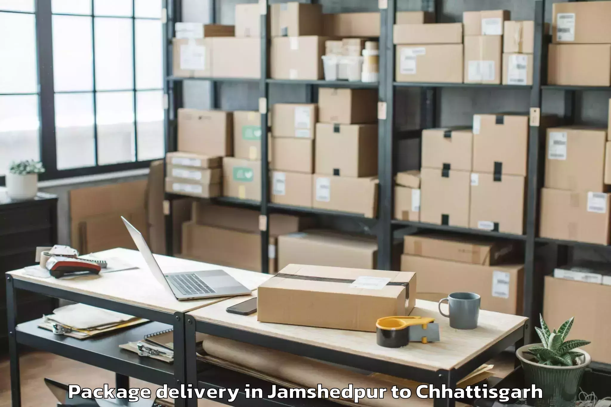 Quality Jamshedpur to Mungeli Package Delivery